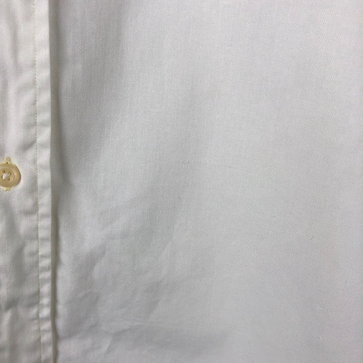 Ralph Lauren long sleeve button down shirt, men's size L cotton white type Vintage Second Hand