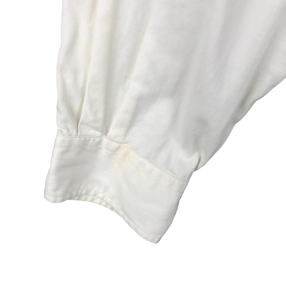 Ralph Lauren long sleeve button down shirt, men's size L cotton white type Vintage Second Hand