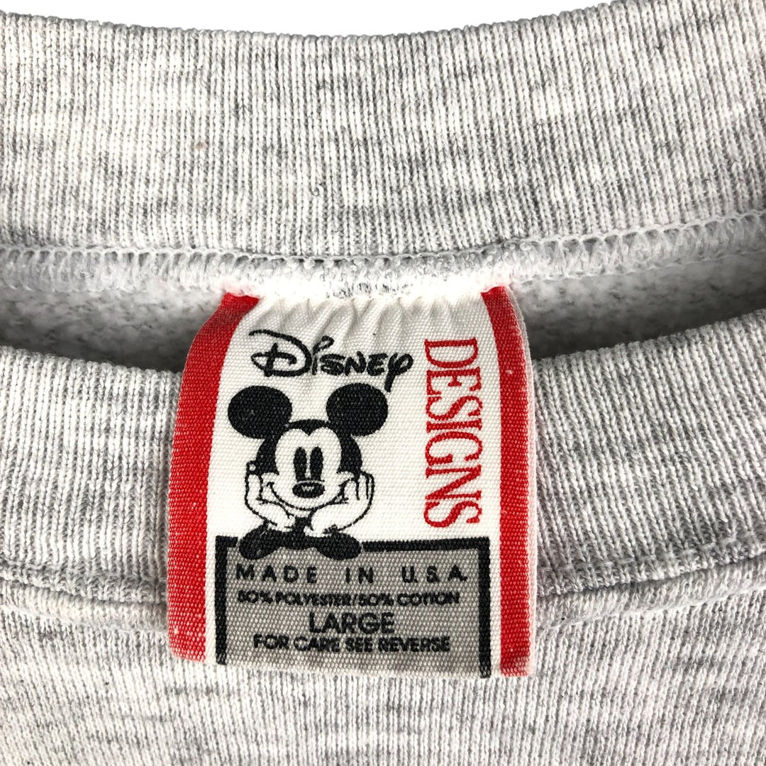90'S Disney Figment character sweatshirt, Made in USA, Men's Size L, Vintage polyester gray type Vintage Second Hand