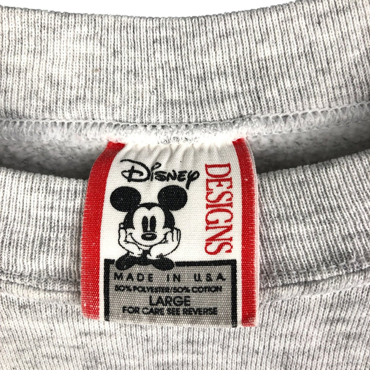 90'S Disney Figment character sweatshirt, Made in USA, Men's Size L, Vintage polyester gray type Vintage Second Hand
