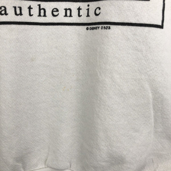 Vintage 90'S MICKEY UNLIMITED Mickey Mouse character sweatshirt, Made in USA, Men's XL cotton white type Vintage Second Hand