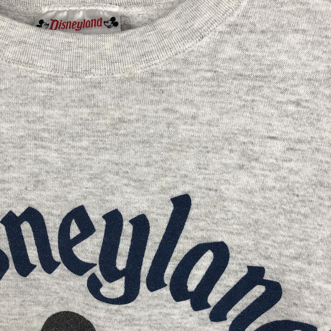 Vintage 90'S Disneyland Mickey Mouse character sweatshirt, made in the USA, size M, men's cotton gray type Vintage Second Hand