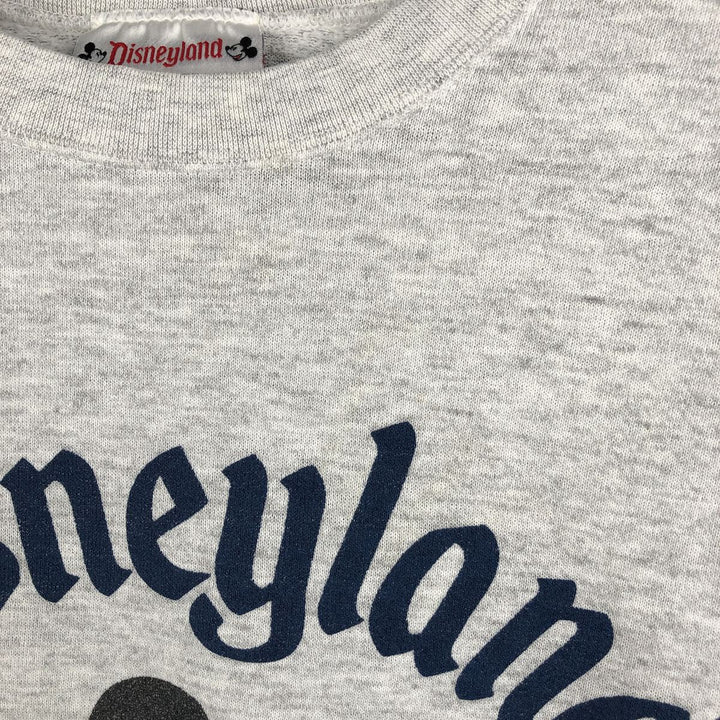 Vintage 90'S Disneyland Mickey Mouse character sweatshirt, made in the USA, size M, men's cotton gray type Vintage Second Hand