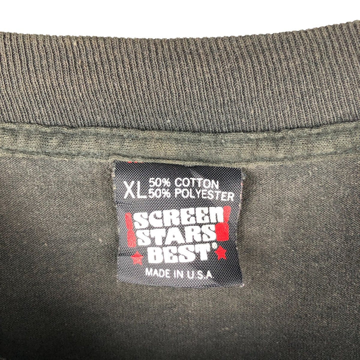 90'S Fruit of the Loom African Rasta Color Long Sleeve T-Shirt, Made in USA, Men's Size XL, Vintage cotton black type Vintage Second Hand
