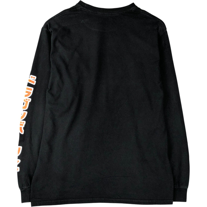 DRAGONBALL Z Dragon Ball Z Son Goku Anime Character Print Long T-Shirt Long T Men's M size cotton black type Vintage Second Hand