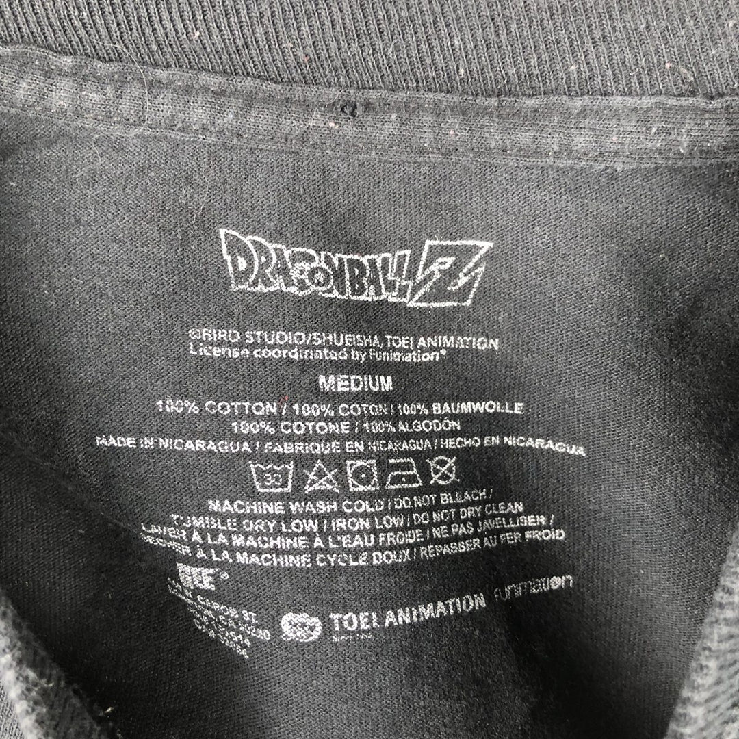 DRAGONBALL Z Dragon Ball Z Son Goku Anime Character Print Long T-Shirt Long T Men's M size cotton black type Vintage Second Hand