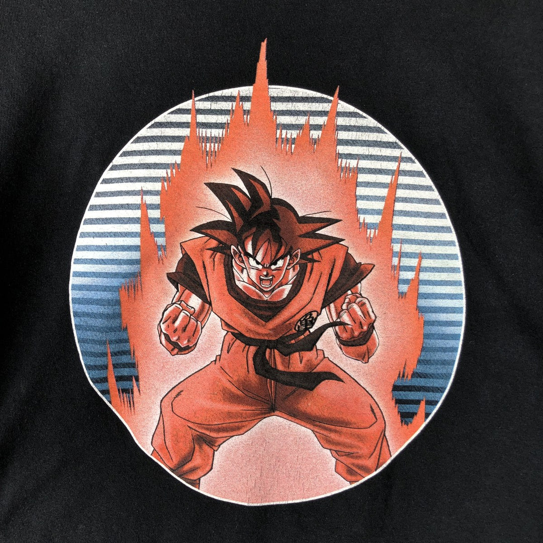 DRAGONBALL Z Dragon Ball Z Son Goku Anime Character Print Long T-Shirt Long T Men's M size cotton black type Vintage Second Hand