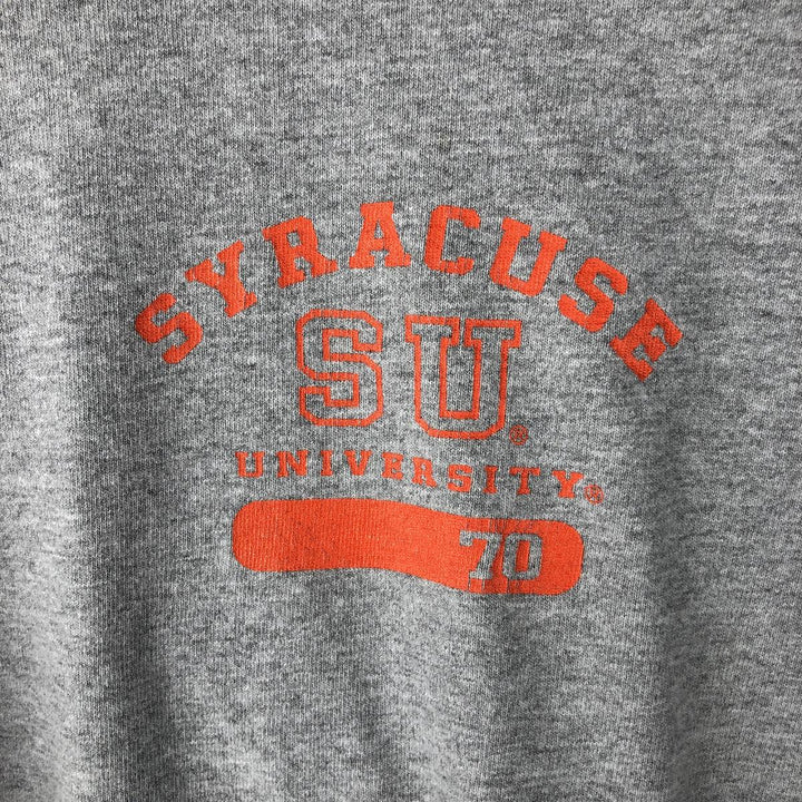 90'S Jansport College Long Sleeve T-Shirt, Made in USA, Men's L Size, Vintage cotton gray type Vintage Second Hand