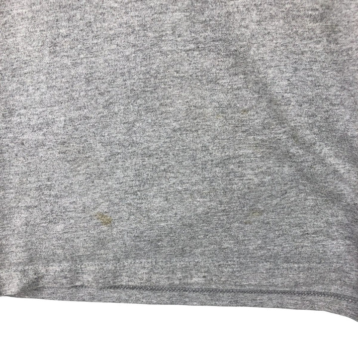 90'S Jansport College Long Sleeve T-Shirt, Made in USA, Men's L Size, Vintage cotton gray type Vintage Second Hand
