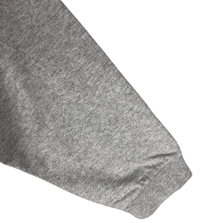 90'S Jansport College Long Sleeve T-Shirt, Made in USA, Men's L Size, Vintage cotton gray type Vintage Second Hand
