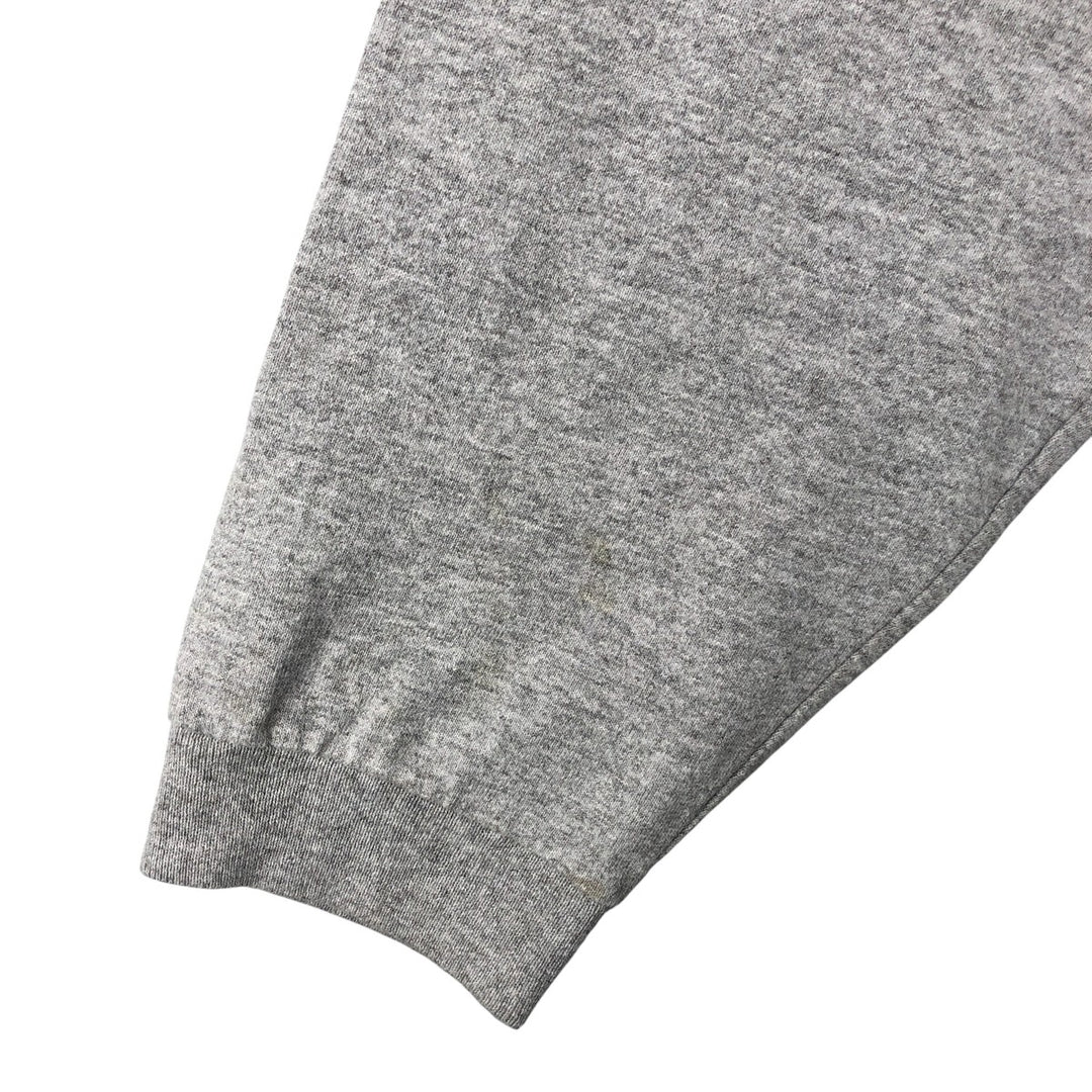 90'S Jansport College Long Sleeve T-Shirt, Made in USA, Men's L Size, Vintage cotton gray type Vintage Second Hand