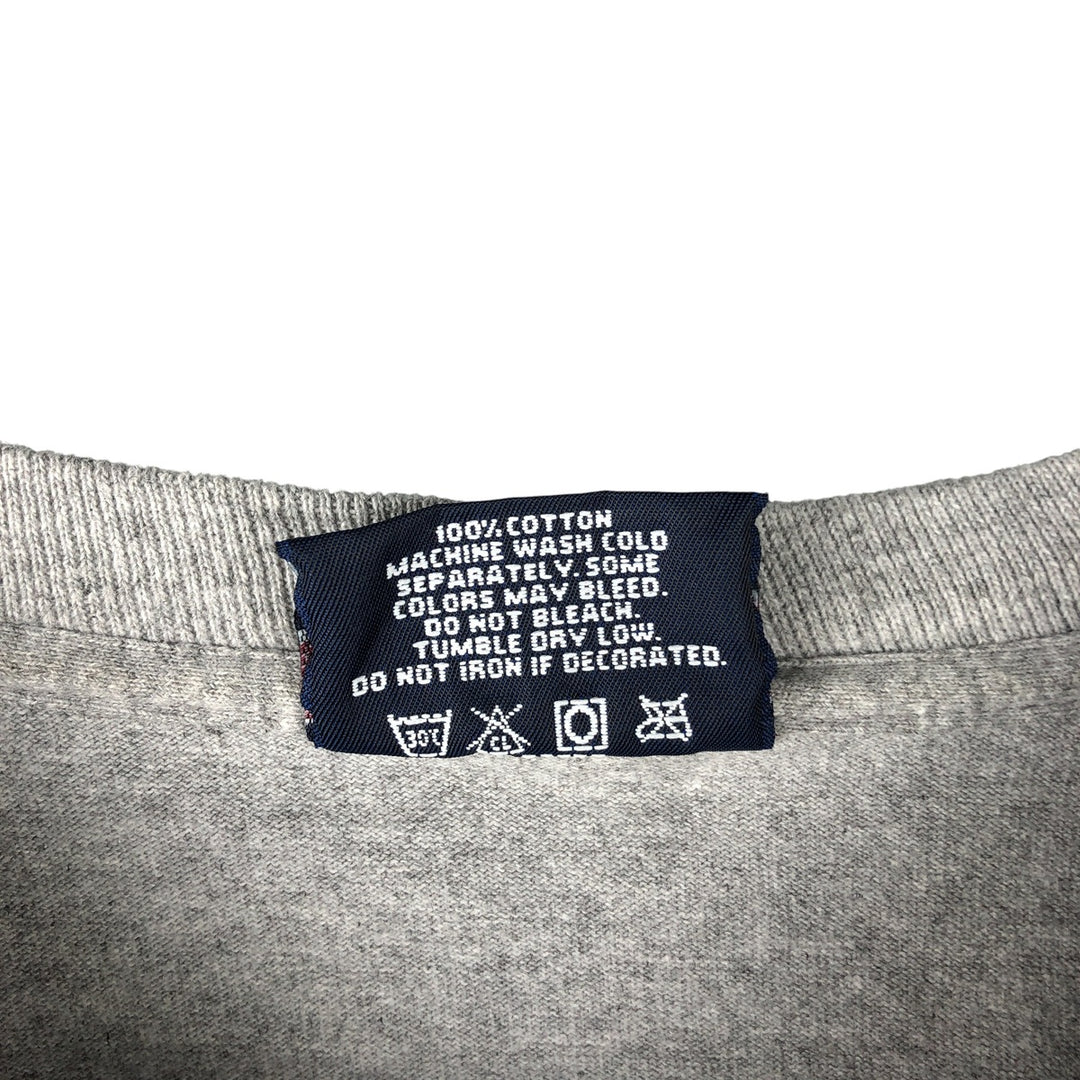 90'S Jansport College Long Sleeve T-Shirt, Made in USA, Men's L Size, Vintage cotton gray type Vintage Second Hand