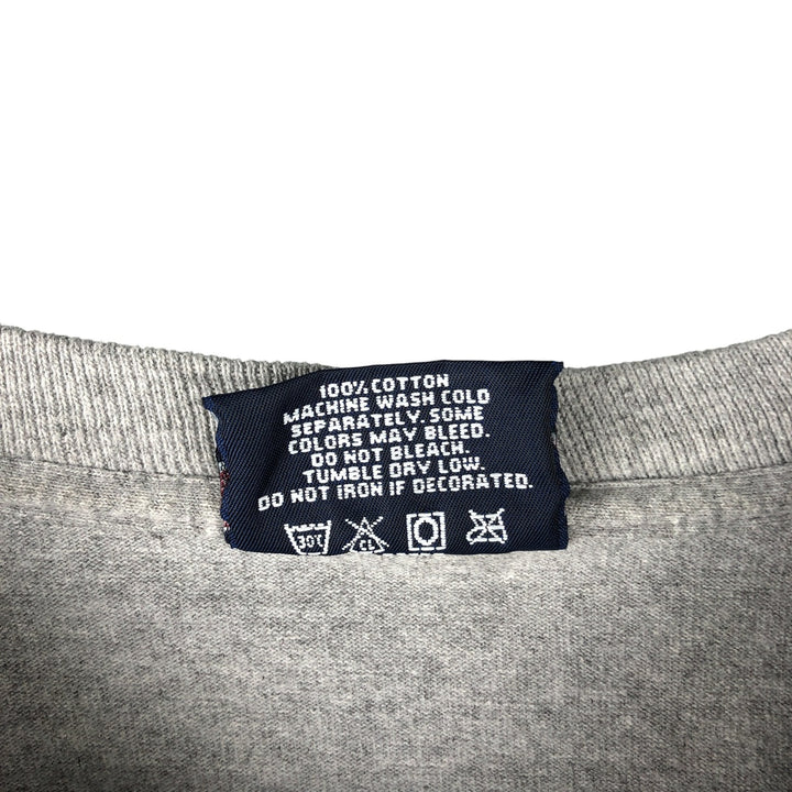 90'S Jansport College Long Sleeve T-Shirt, Made in USA, Men's L Size, Vintage cotton gray type Vintage Second Hand