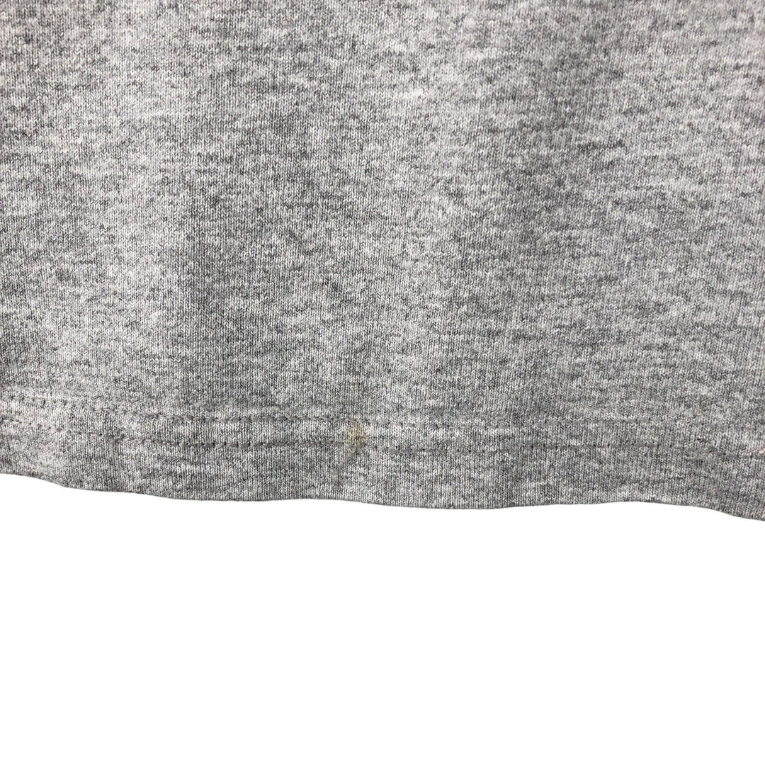90'S Jansport College Long Sleeve T-Shirt, Made in USA, Men's L Size, Vintage cotton gray type Vintage Second Hand