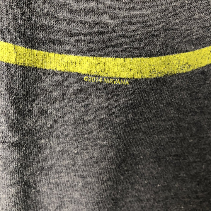 NIRVANA Nirvana Long Sleeve T-Shirt, Band Tee, Men's Size Medium cotton gray type Vintage Second Hand