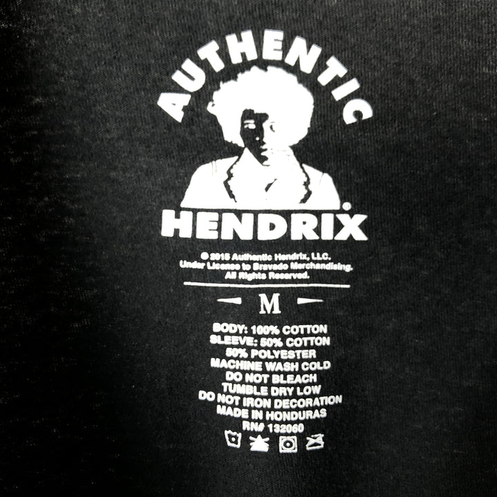 JIMI HENDRIX Jimi Hendrix Long Sleeve Band T-Shirt, Men's Medium cotton black type Vintage Second Hand