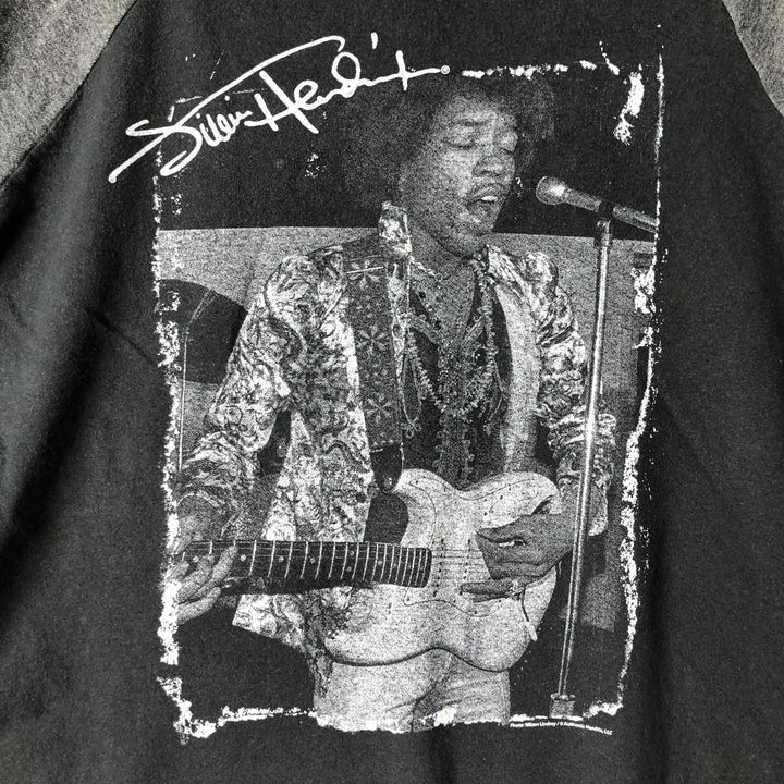 JIMI HENDRIX Jimi Hendrix Long Sleeve Band T-Shirt, Men's Medium cotton black type Vintage Second Hand