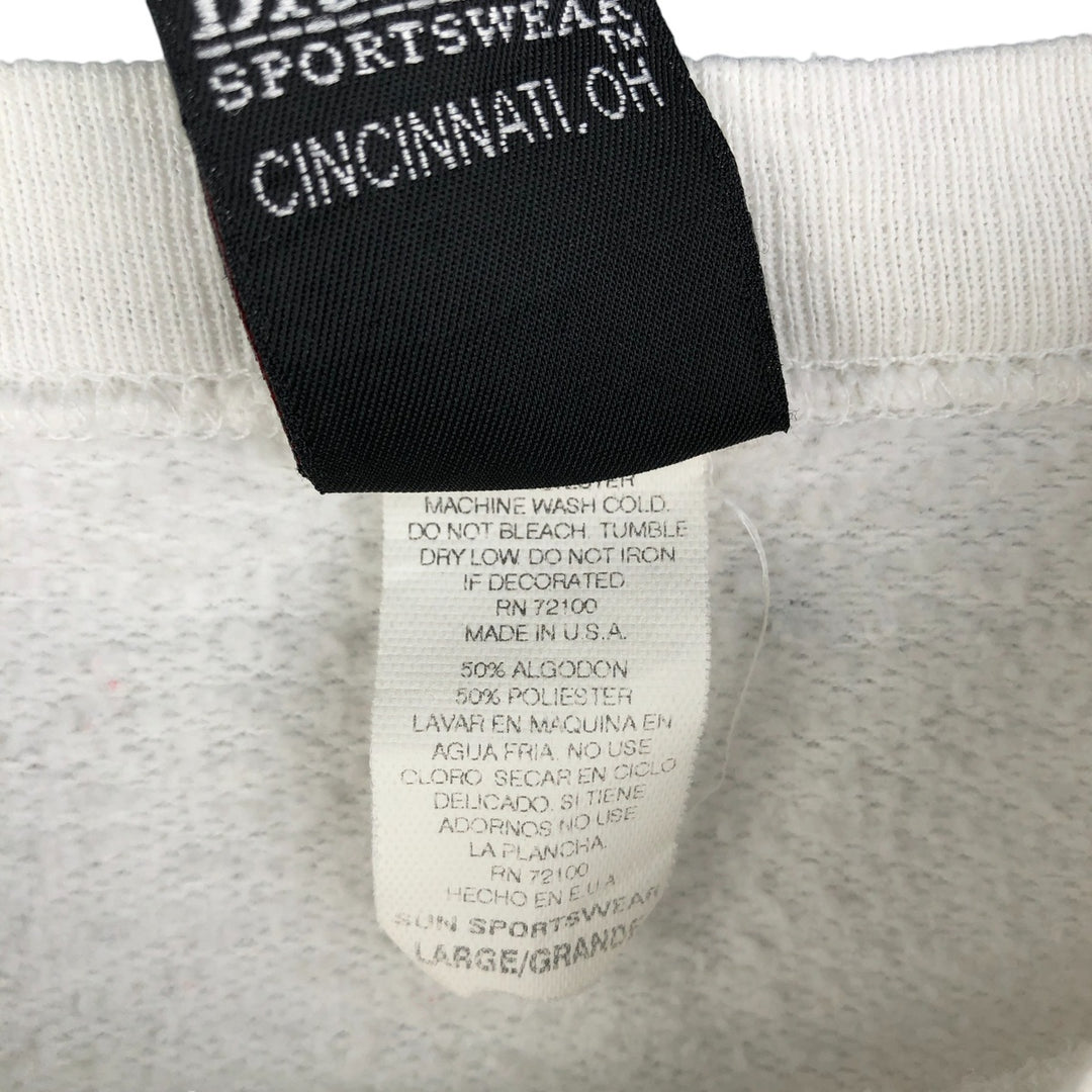 Vintage 90'S MICKEY UNLIMITED Mickey Mouse character sweatshirt, Made in USA, Men's Size L cotton white type Vintage Second Hand