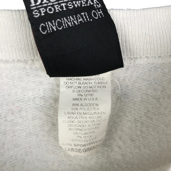 Vintage 90'S MICKEY UNLIMITED Mickey Mouse character sweatshirt, Made in USA, Men's Size L cotton white type Vintage Second Hand