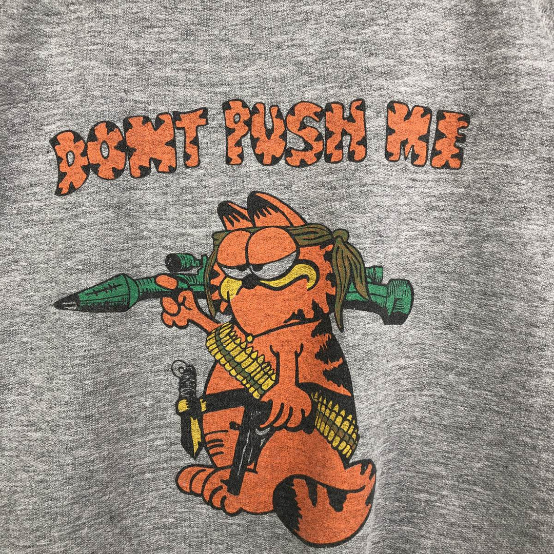 GARFIELD Garfield Character Sweatshirt, Men's XL unclear gray type Vintage Second Hand