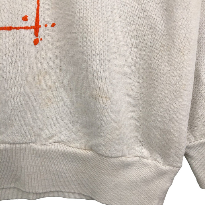 Vintage 1980'S Gumby character sweatshirt, size L, men's unclear white type Vintage Second Hand