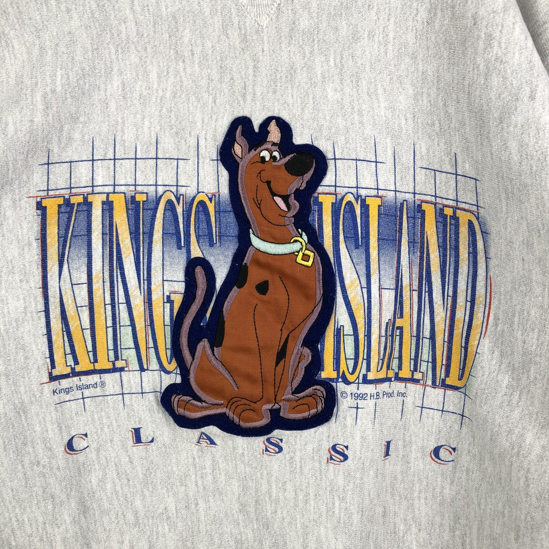 90'S GENUS Scooby-Doo character sweatshirt, made in the USA, men's size L, vintage cotton gray type Vintage Second Hand
