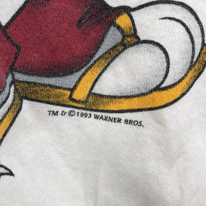 90'S Jerry Leigh Looney Tunes Character Sweatshirt, Men's, Size XL, Vintage unclear white type Vintage Second Hand