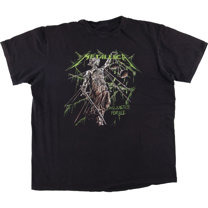 Metallica Metallica Band T-shirt Band T Men's L size cotton black type Vintage Second Hand