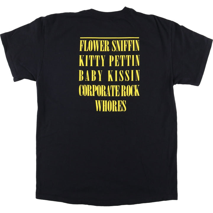 NIRVANA Nirvana Band T-shirt, Band T, Men's M size cotton black type Vintage Second Hand