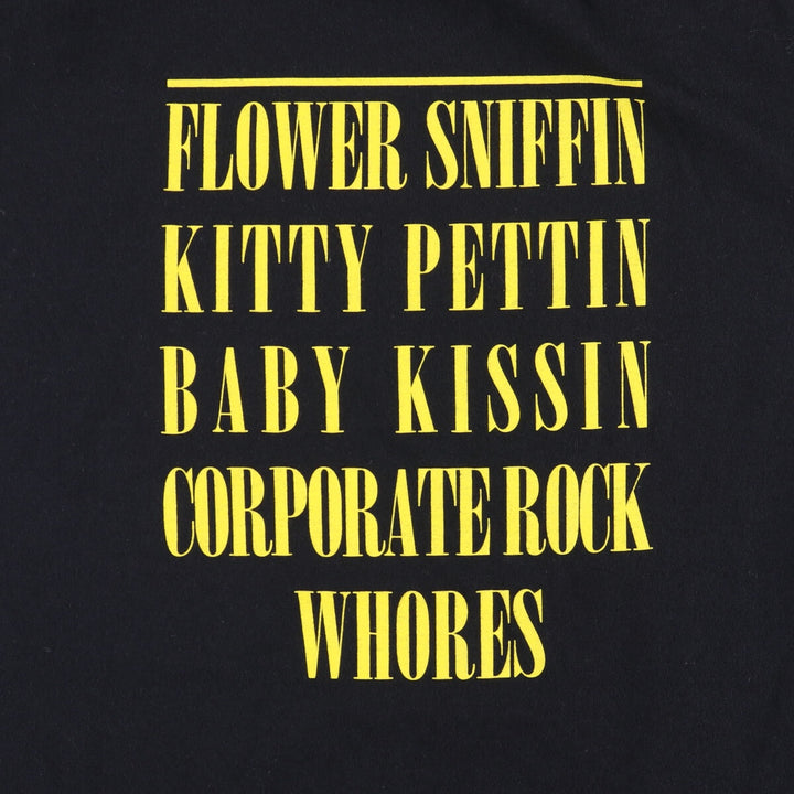 NIRVANA Nirvana Band T-shirt, Band T, Men's M size cotton black type Vintage Second Hand