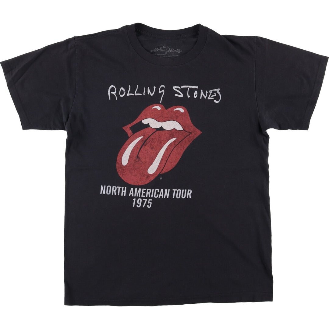 The Rolling Stones Band T-Shirt, Men's Size Small cotton black type Vintage Second Hand