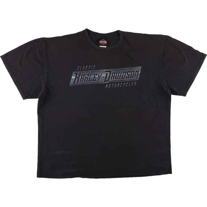 Harley-Davidson Motorcycle Bike T-shirt, Men's XXL cotton black type Vintage Second Hand