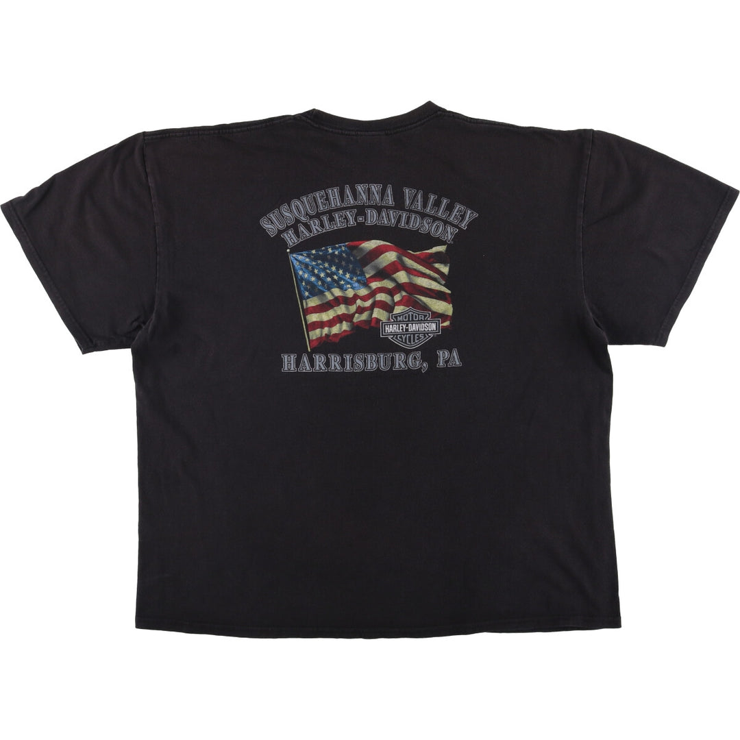Harley-Davidson Motorcycle Bike T-shirt, Men's XXL cotton black type Vintage Second Hand
