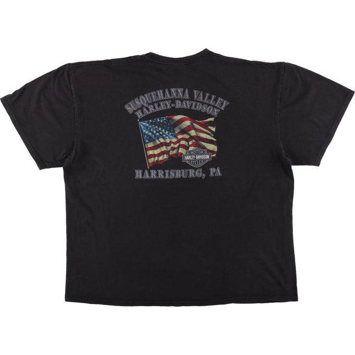 Harley-Davidson Motorcycle Bike T-shirt, Men's XXL cotton black type Vintage Second Hand