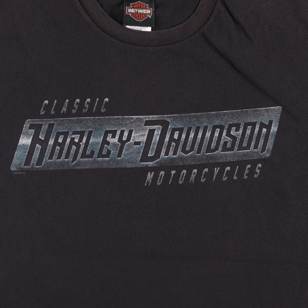 Harley-Davidson Motorcycle Bike T-shirt, Men's XXL cotton black type Vintage Second Hand