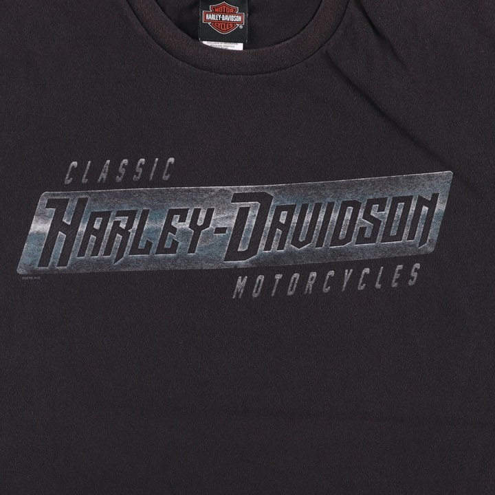 Harley-Davidson Motorcycle Bike T-shirt, Men's XXL cotton black type Vintage Second Hand