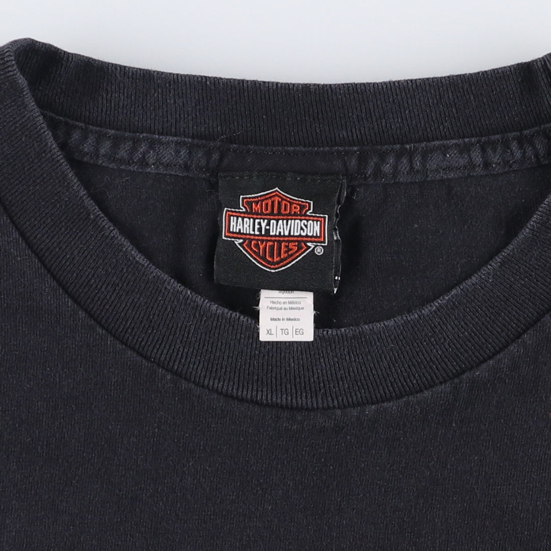 Harley-Davidson Motorcycle Bike T-shirt, Men's XL size cotton black type Vintage Second Hand