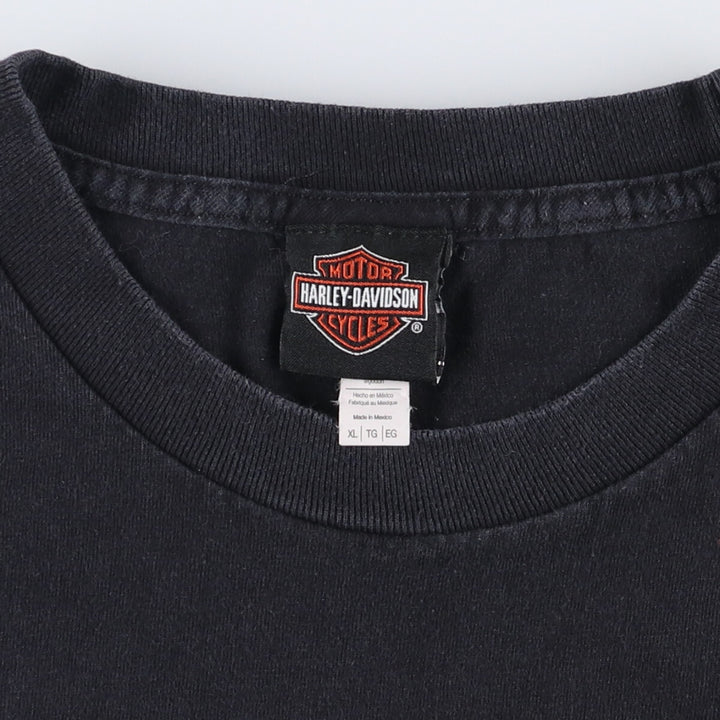 Harley-Davidson Motorcycle Bike T-shirt, Men's XL size cotton black type Vintage Second Hand