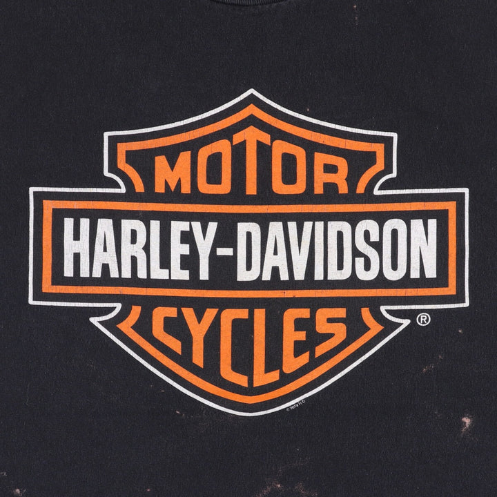 Harley-Davidson Motorcycle Bike T-shirt, Men's XL size cotton black type Vintage Second Hand