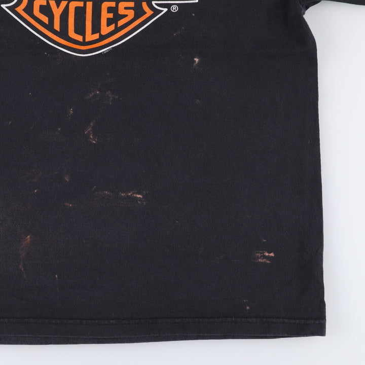 Harley-Davidson Motorcycle Bike T-shirt, Men's XL size cotton black type Vintage Second Hand