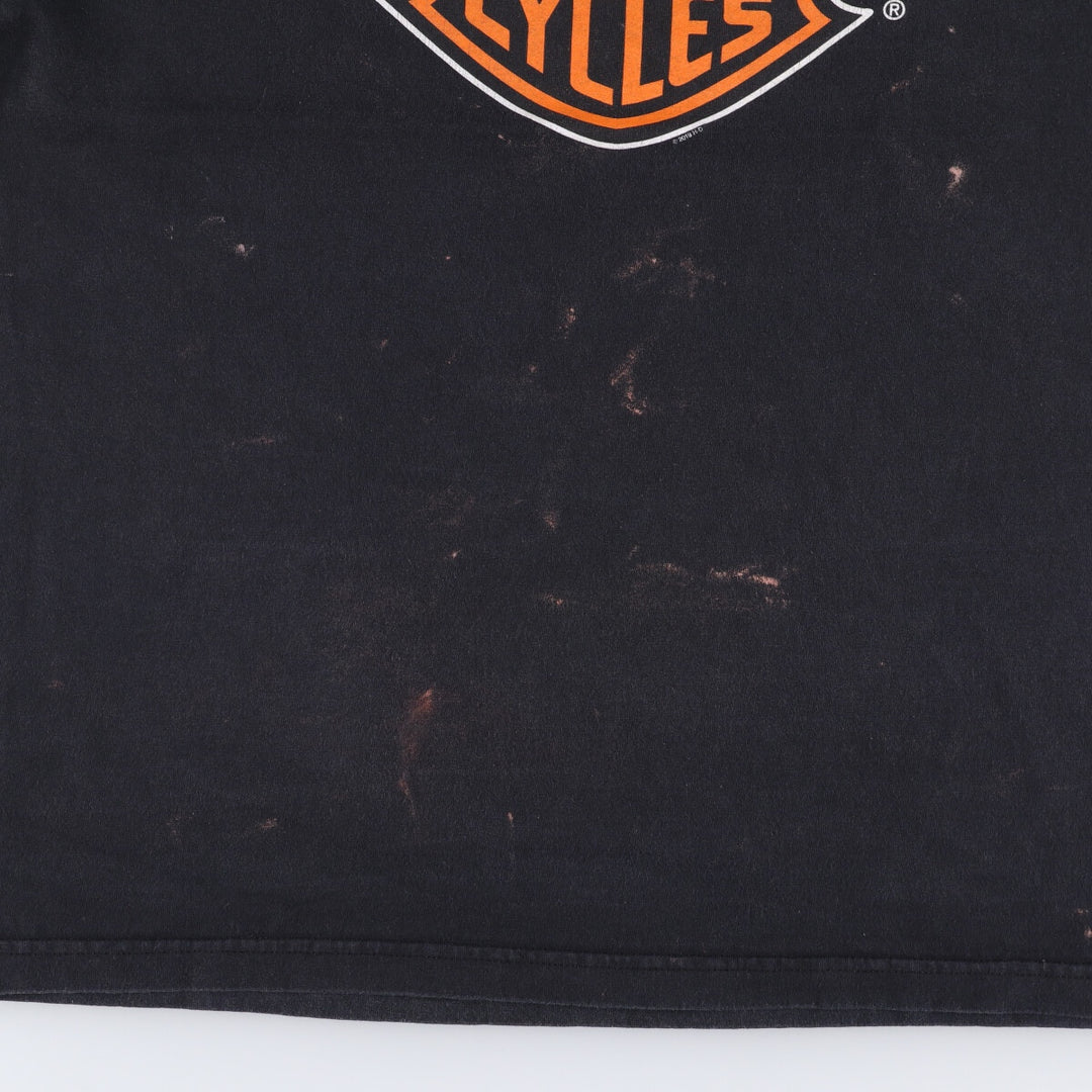 Harley-Davidson Motorcycle Bike T-shirt, Men's XL size cotton black type Vintage Second Hand