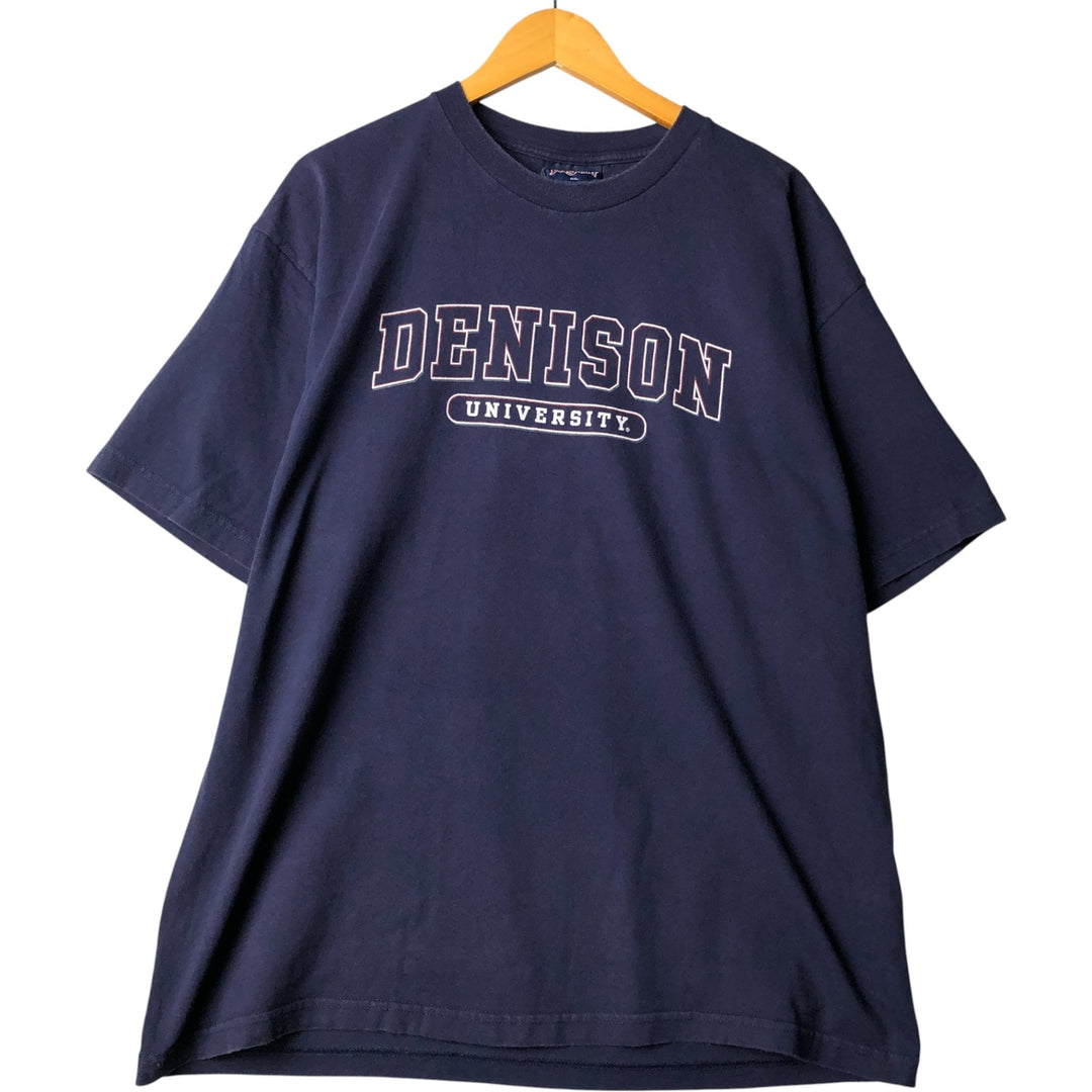 2000'S Jansport College T-shirt, Men's XL unclear navy blue type Vintage Second Hand