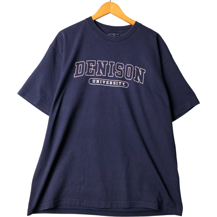 2000'S Jansport College T-shirt, Men's XL unclear navy blue type Vintage Second Hand