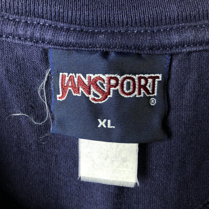 2000'S Jansport College T-shirt, Men's XL unclear navy blue type Vintage Second Hand