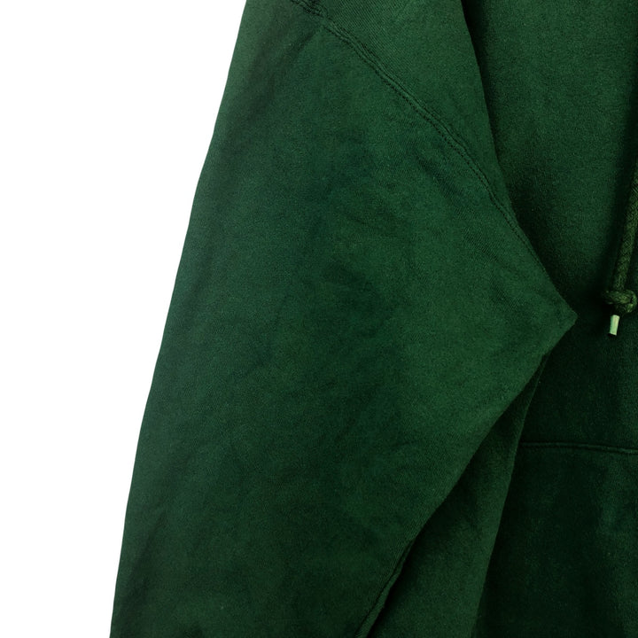 Vintage 90'S adidas Team pullover sweatshirt, USA made, men's size L cotton Green type dark green Vintage Second Hand