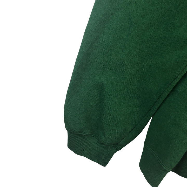 Vintage 90'S adidas Team pullover sweatshirt, USA made, men's size L cotton Green type dark green Vintage Second Hand