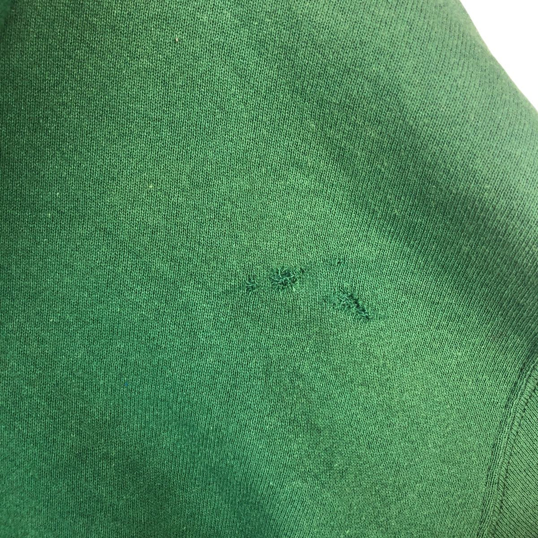 Vintage 90'S adidas Team pullover sweatshirt, USA made, men's size L cotton Green type dark green Vintage Second Hand