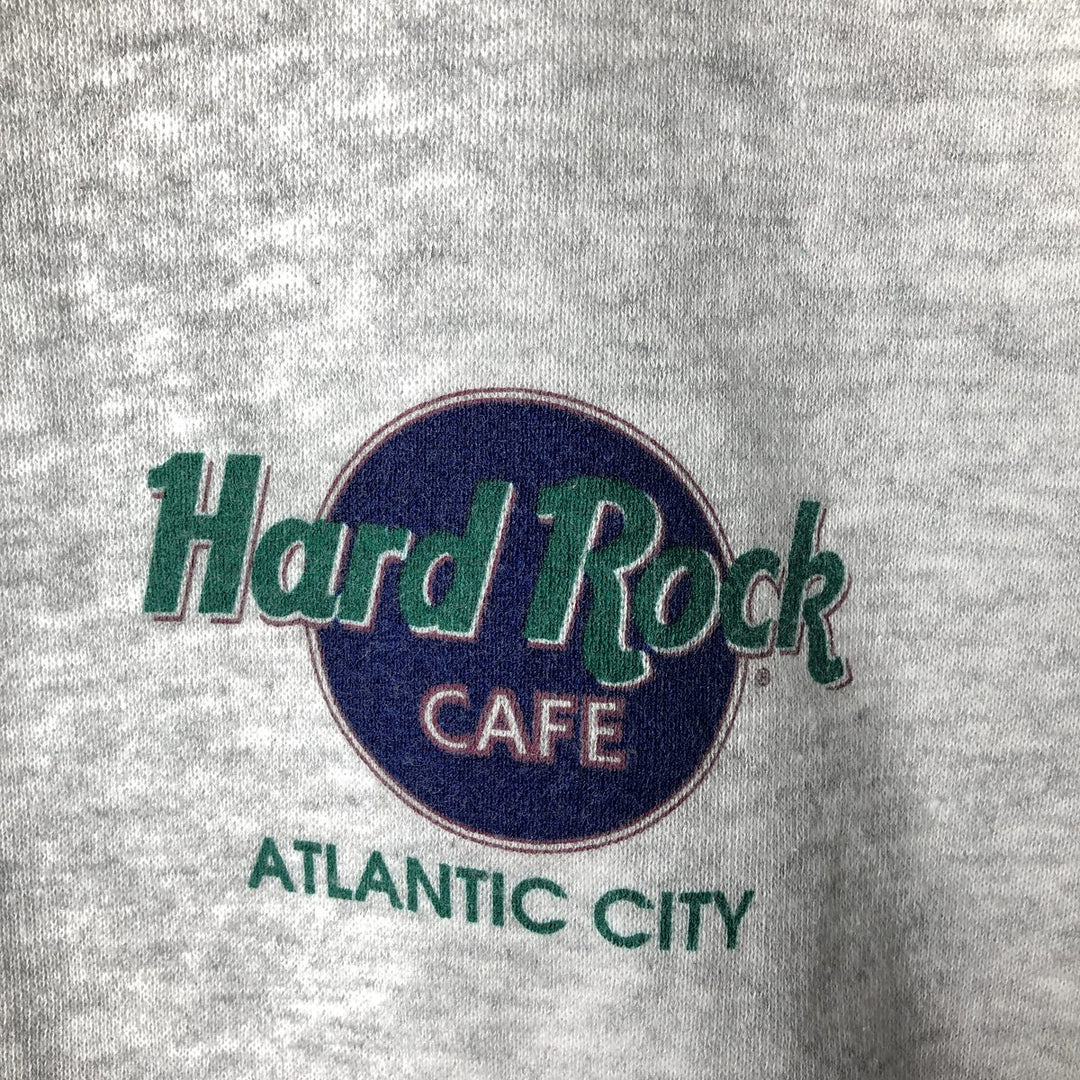 90'S Hard Rock Cafe Advertising Sweatshirt, Men's, Size XL, Vintage polyester gray type Vintage Second Hand