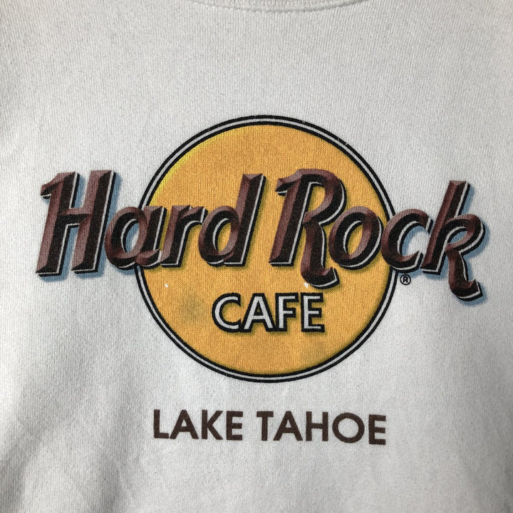 90'S Hard Rock Cafe Advertising Sweatshirt, Men's, Size L, Vintage polyester white type Vintage Second Hand