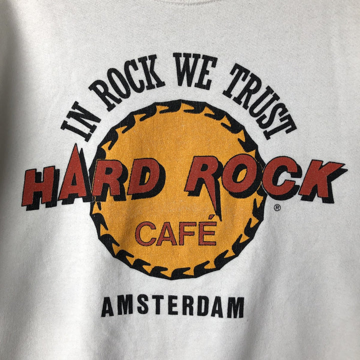 Hard Rock Cafe Advertising Sweatshirt, Men's Size L cotton white type Vintage Second Hand
